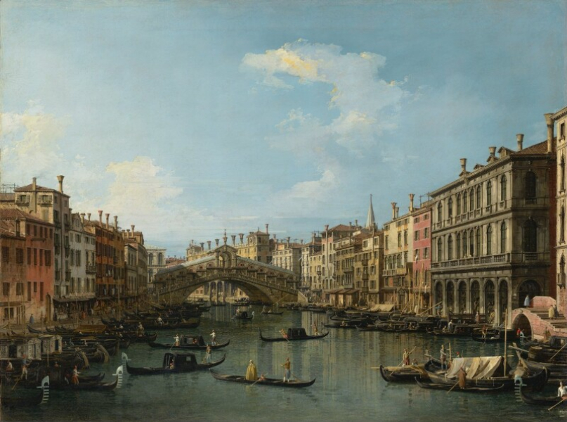 Antonio Canal (Canaletto) - Il Ponte di Rialto